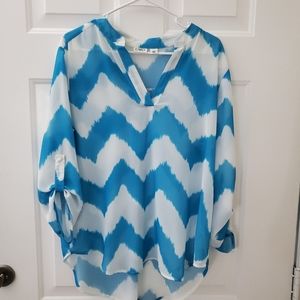 SOLD!! Cato high low tunic, size large